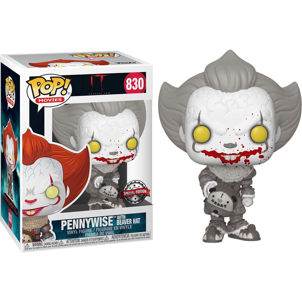 Figura Pop exclusiva de 2 polegadas do Pennywise para colecionadores.