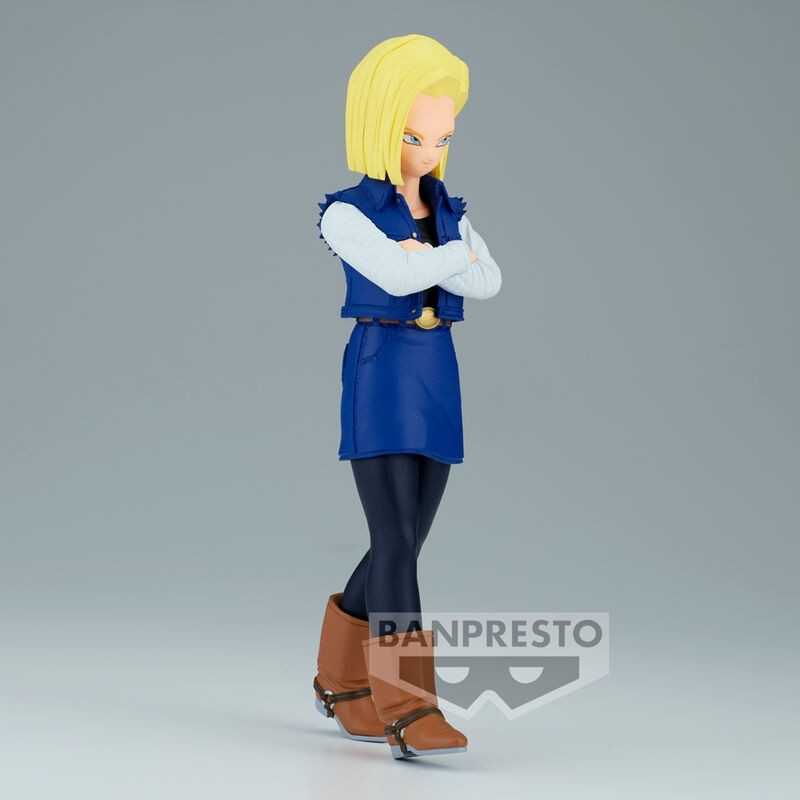 Dragon Ball Z Android 18 Solid Edge Figure, altezza 17 cm
