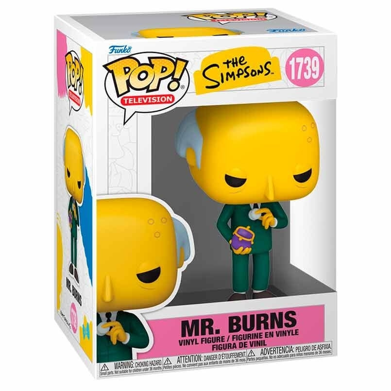 Boneco POP do Sr. Burns - Brinquedo de Vinil Colecionável, 10 cm (4...