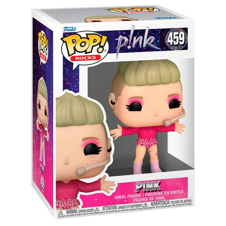 Boneco colecionável POP! Rocks rosa, 10 cm (4 polegadas)