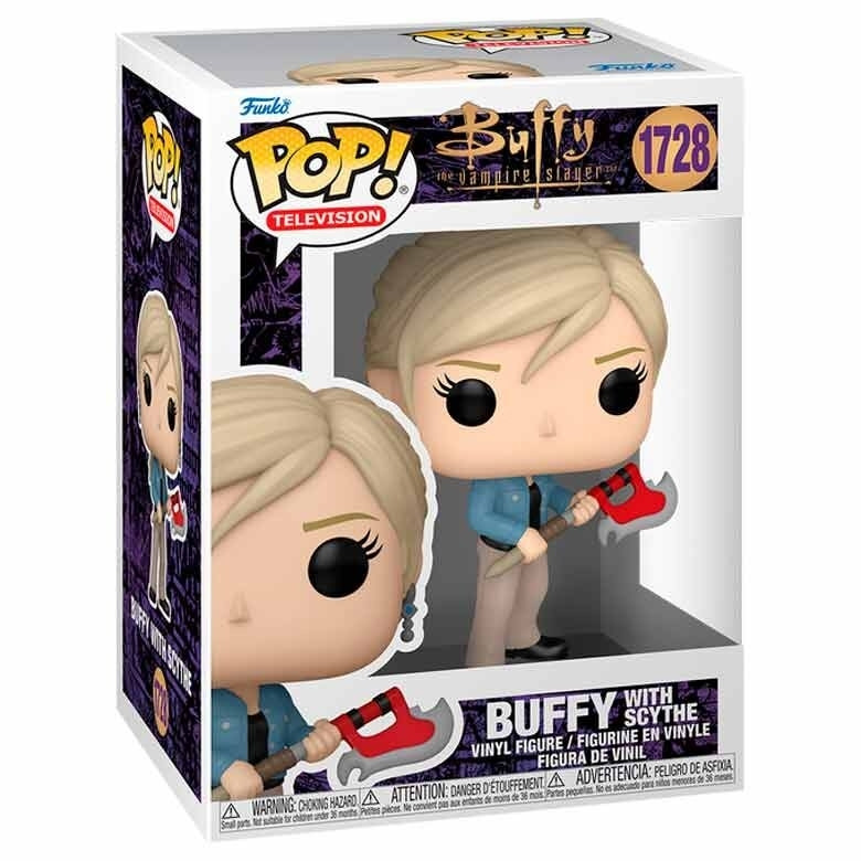 Figura colecionável de Buffy, a Caça-Vampiros, com foice, 18 cm (7 ...