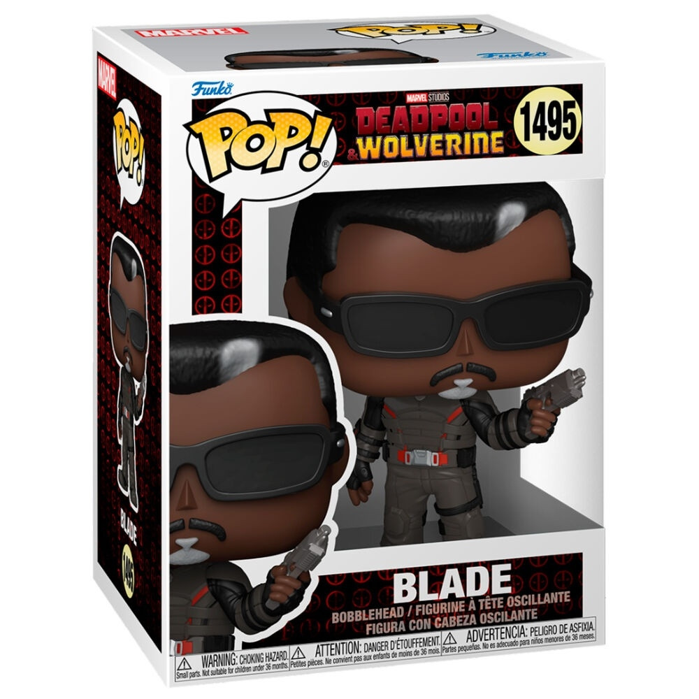 Conjunto de figuras colecionáveis ​​do Deadpool e do Wolverine.