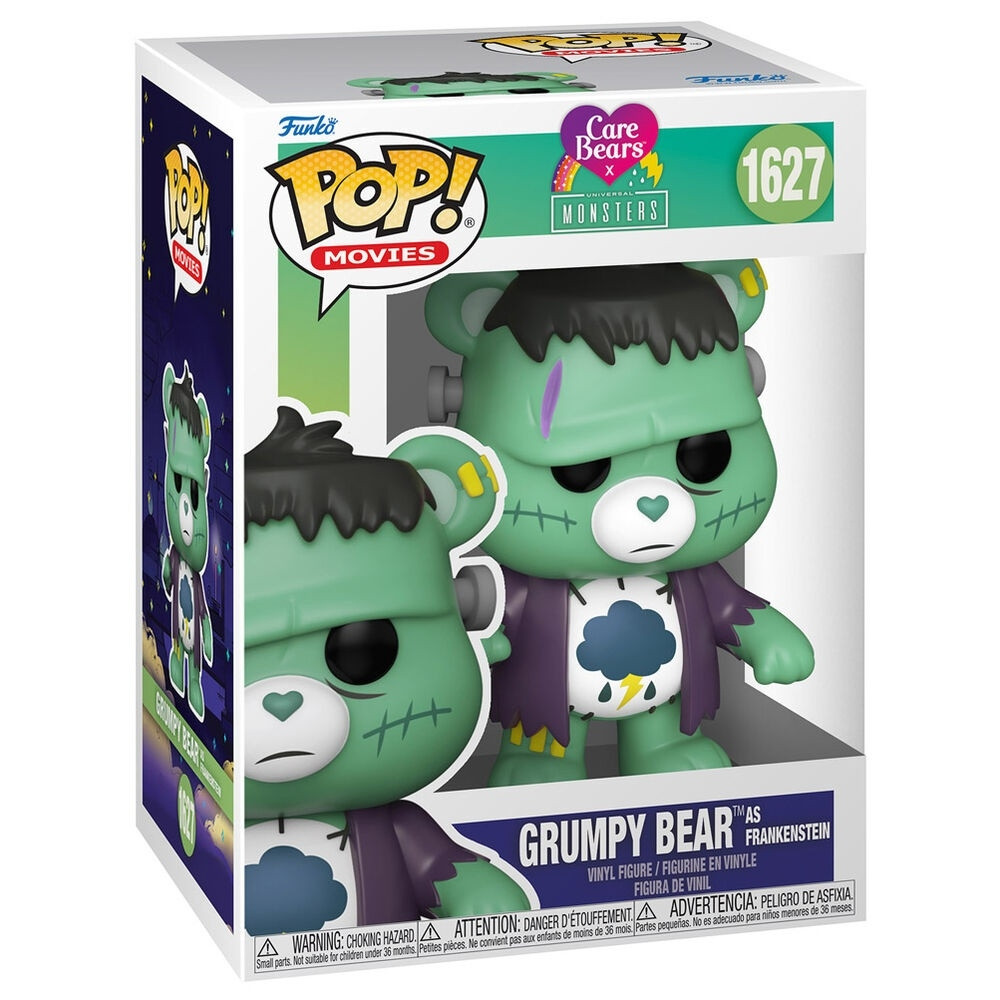 Peluche Frankenstein Grumpy Bear, objet de collection Care Bears