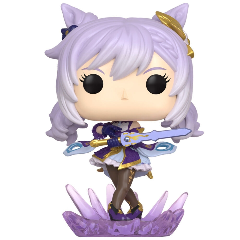 Figura colecionável POP da Keqing de Genshin Impact, 10 cm (4 poleg...