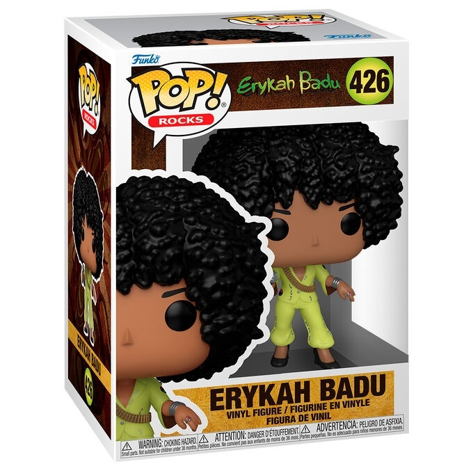 Boneco colecionável POP da Erykah Badu, em vinil, 12,7 cm (5 polega...