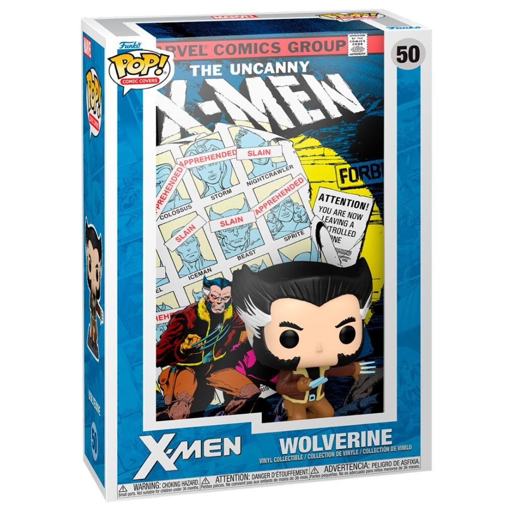 Impressão da arte da capa da HQ do Wolverine dos X-Men, 28x43 cm (1...