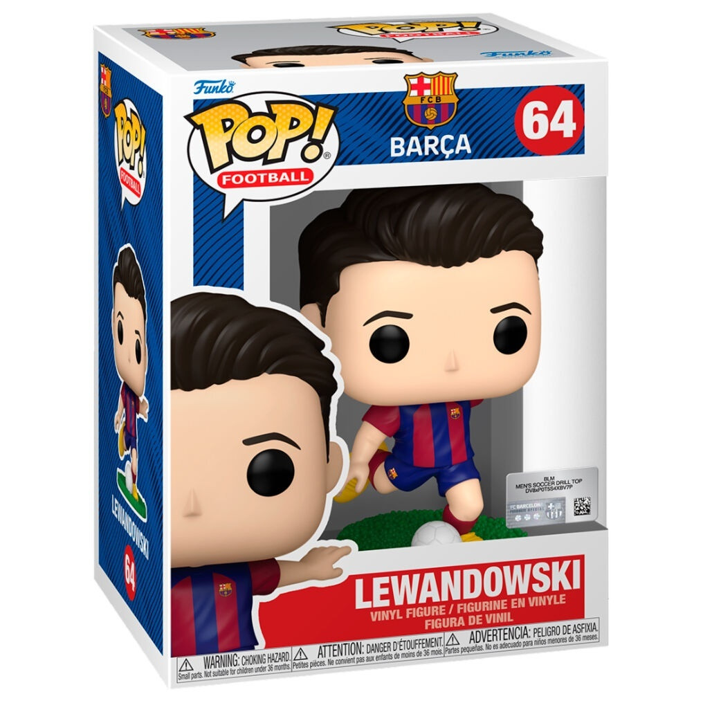 Figura colecionável do Lewandowski do F.C. Barcelona, ​​18 cm (7 po...