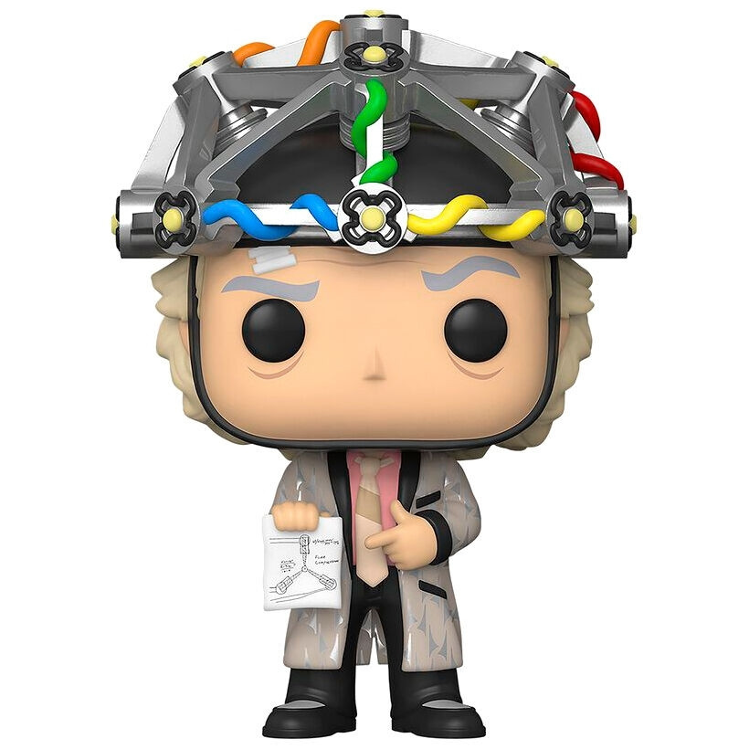 Figura colecionável do Doc de De Volta para o Futuro com capacete, ...