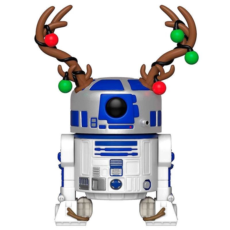 Figura de Natal do R2-D2 de Star Wars com Chifres, 15 cm (6 polegadas)