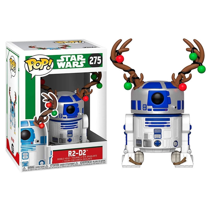 Figura de Natal do R2-D2 de Star Wars com Chifres, 15 cm (6 polegadas)
