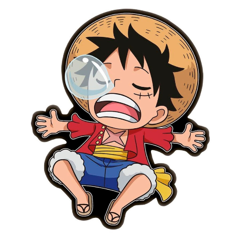 Almofada 3D de One Piece - Design de Monkey D. Luffy, Material Macio