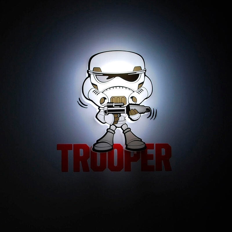 Mini lampe 3D Star Wars Storm Trooper, veilleuse LED