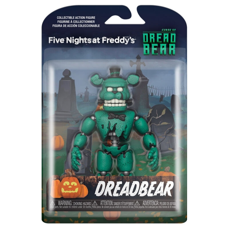 Boneco de ação Dreadbear de Five Nights at Freddy's, 15 cm (6 poleg...