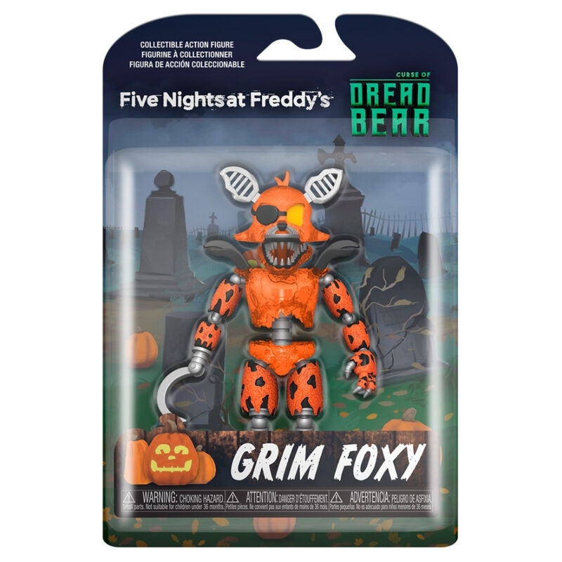 Boneco de ação Grim Foxy de Five Nights at Freddy's, 12,7 cm (5 pol...