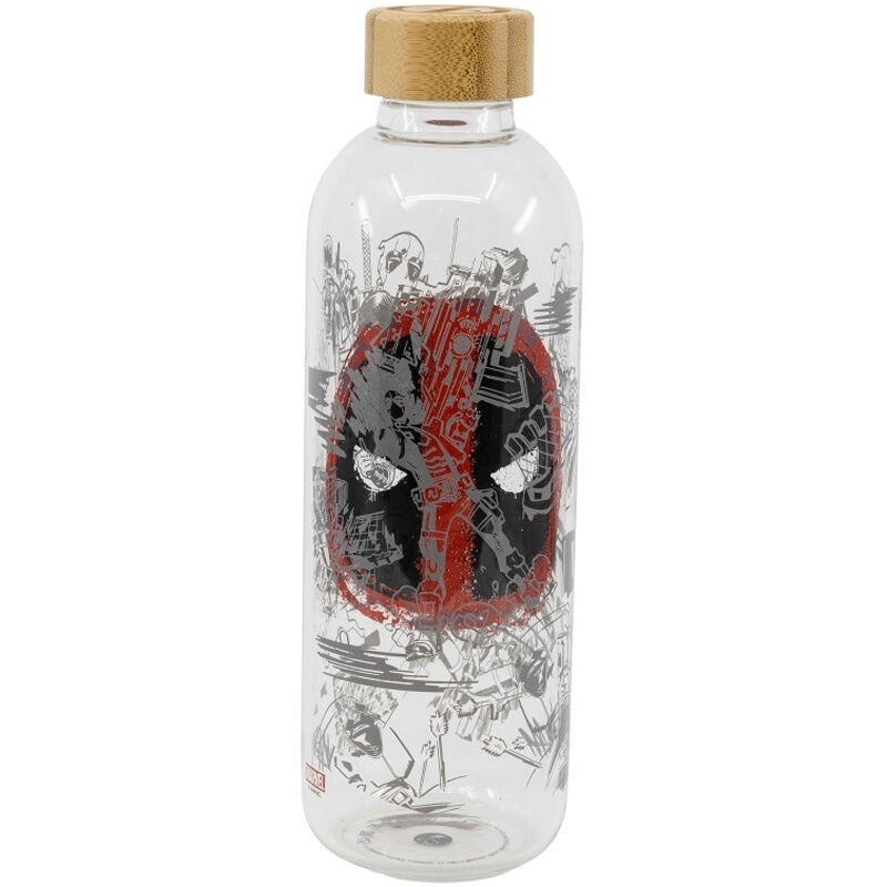 Deadpool Glass Bottle, 1030ml Capacity, Durable Design