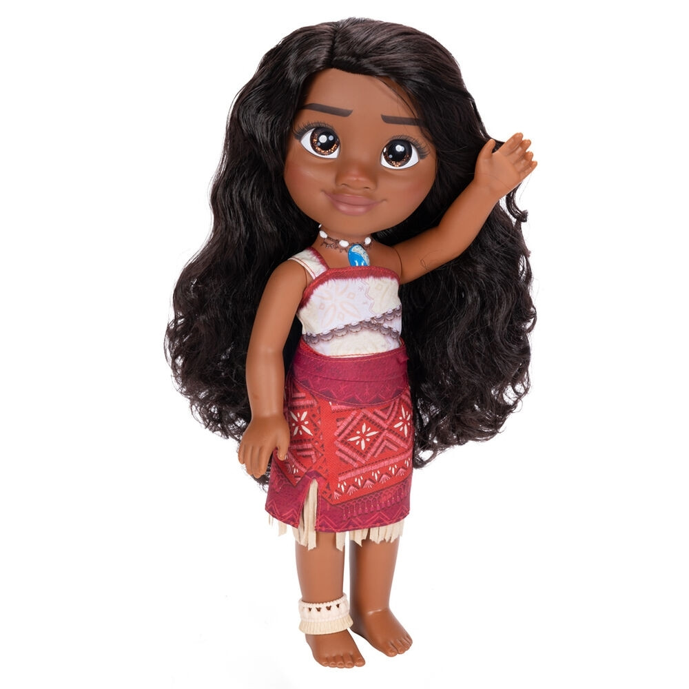 Boneca Moana de 38 cm com sons, música e voz.