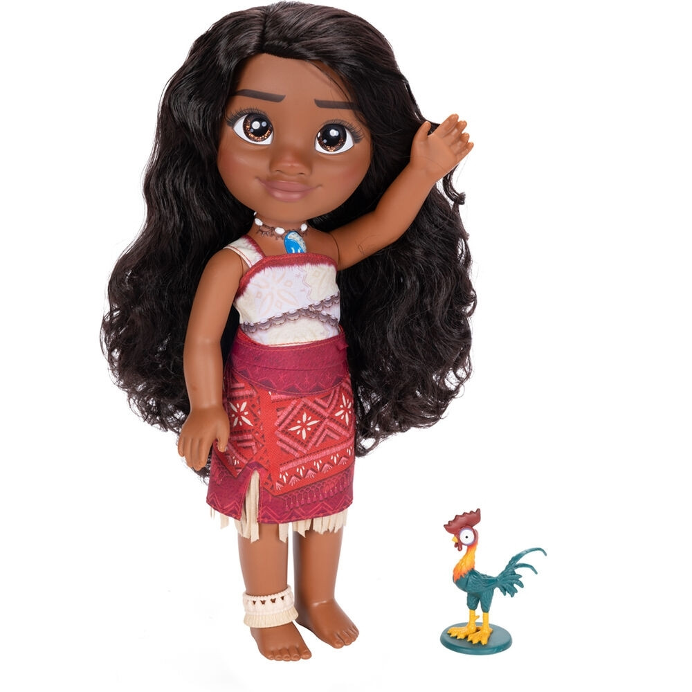 Boneca Moana de 38 cm com sons, música e voz.