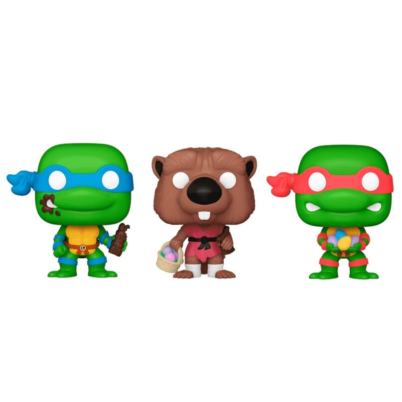 Ninja Turtles Pocket POP Figures Set: Splinter, Leonardo, Raphael