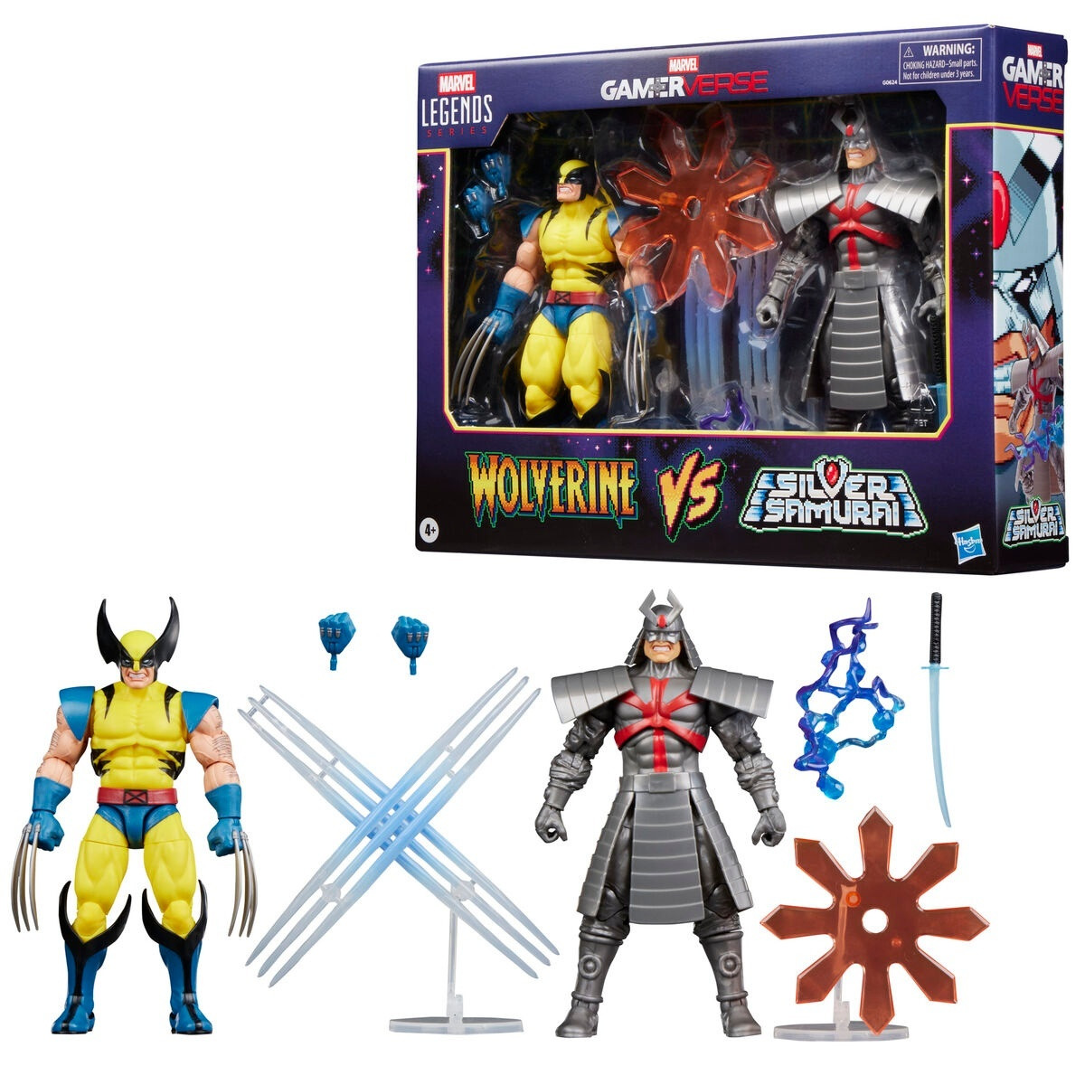 Set di action figure Wolverine e Silver Samurai, altezza 15 cm