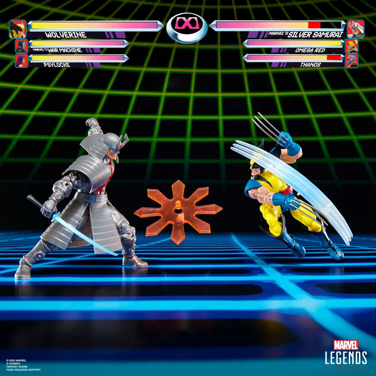 Set di action figure Wolverine e Silver Samurai, altezza 15 cm