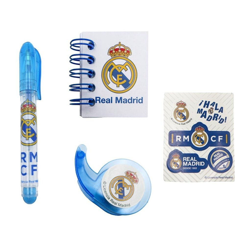 Mochila Mini Real Madrid com Material Escolar