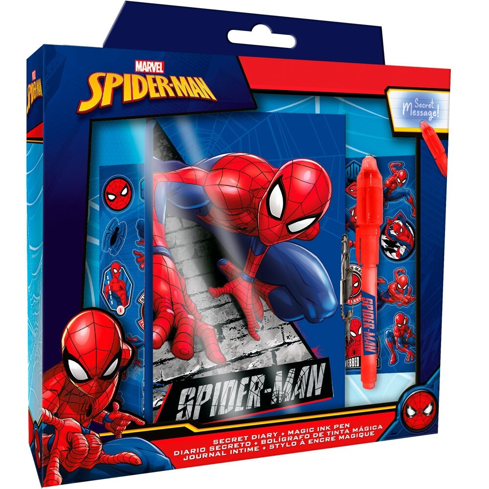 Spiderman Diary with Magic Pen for Kids
