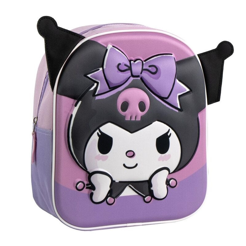 Kuromi 3D Backpack, 28cm Size, Durable Design