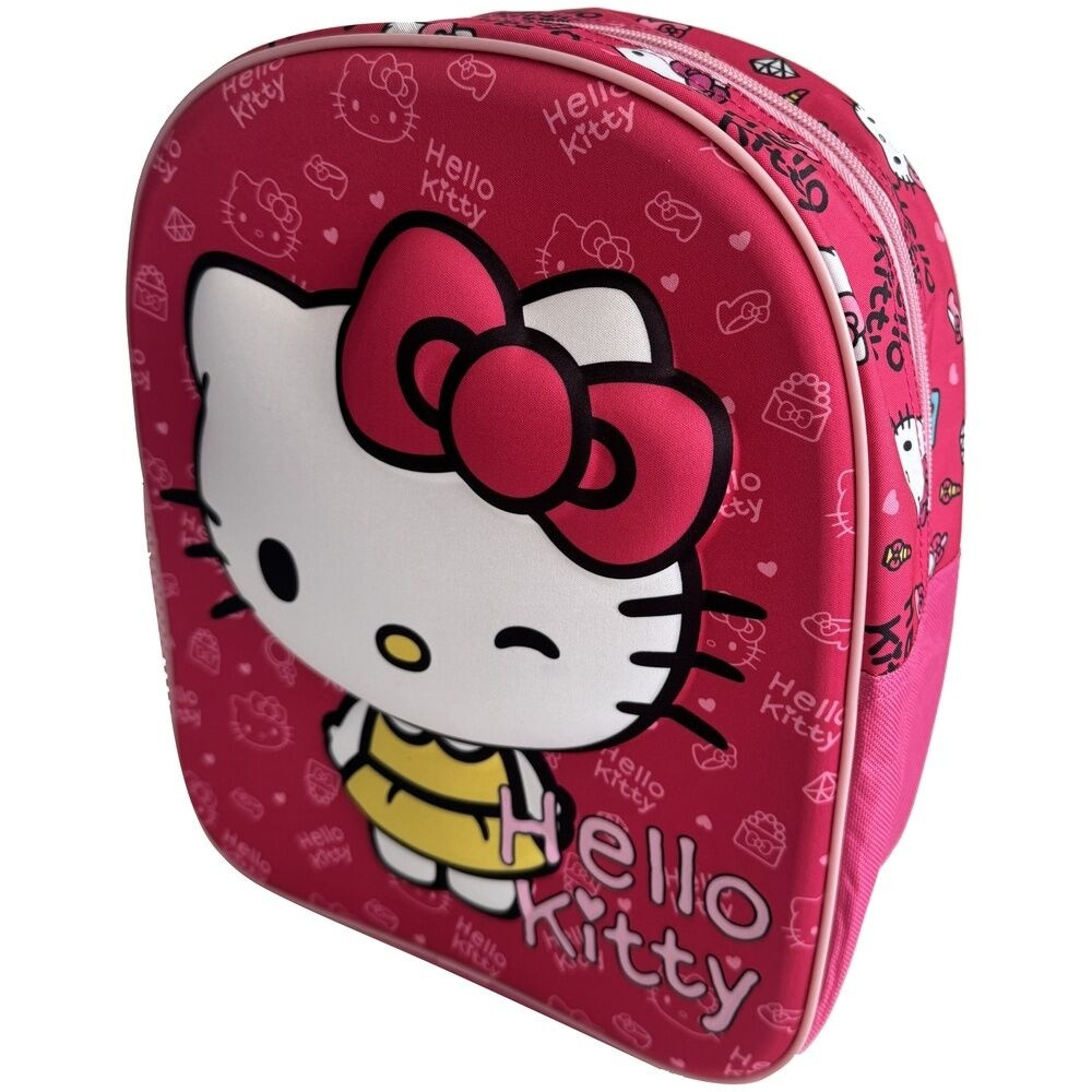 3D Hello Kitty Backpack, 29cm Size, Stylish Design