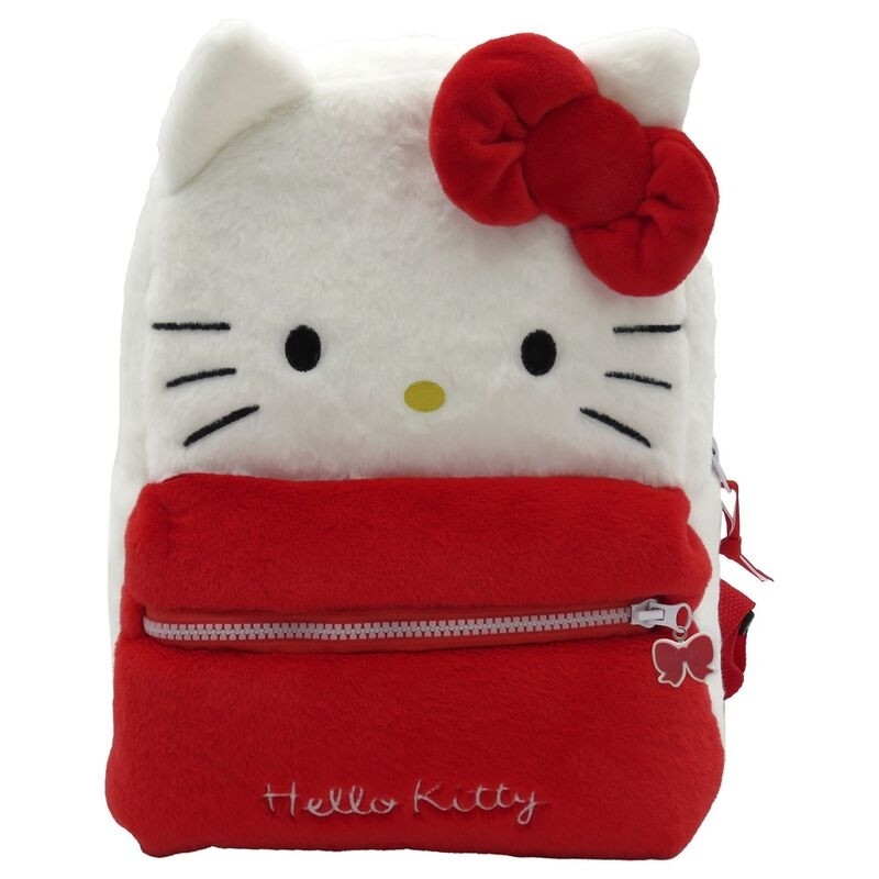 Hello Kitty Plush Backpack 30cm, Soft Material, Ideal for Kids