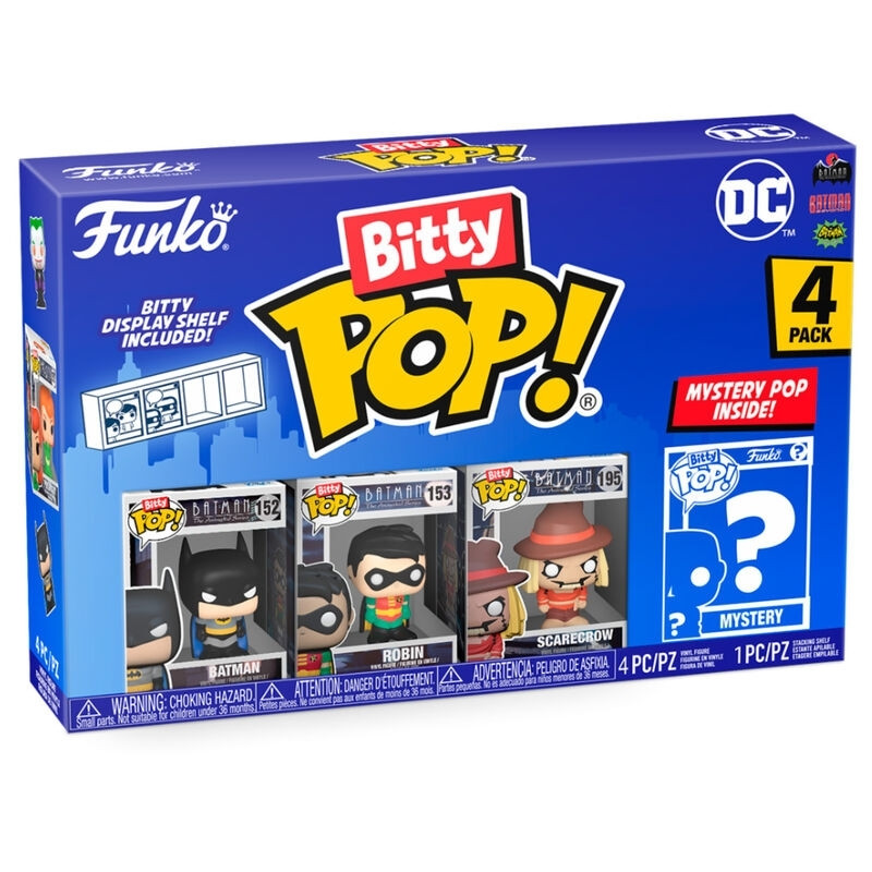 Blister com 4 figuras Bitty POP DC Comics Batman