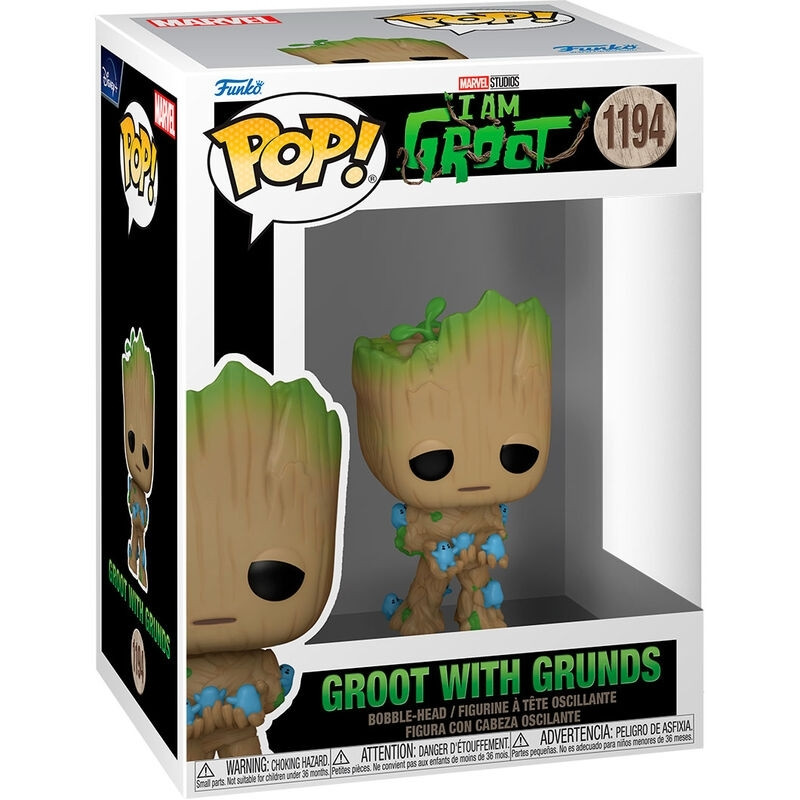 POP-figuur Marvel Ik ben Groot - Groot met Grunds