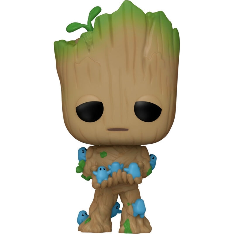 Figura POP Marvel Eu Sou Groot - Groot com Grunds