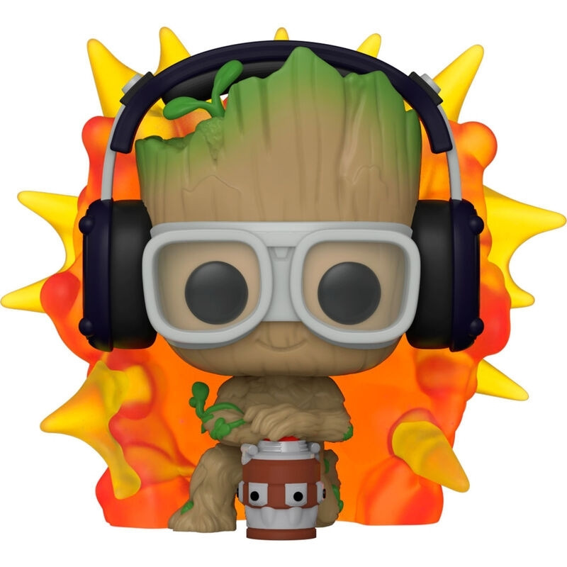 POP-figuur Marvel Ik ben Groot - Groot met Detonator