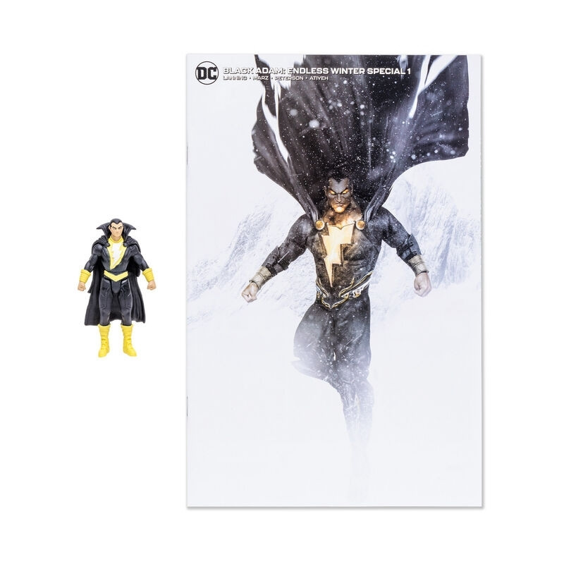 DC Comics Comic Endgless + Black Adam Figur 7cm