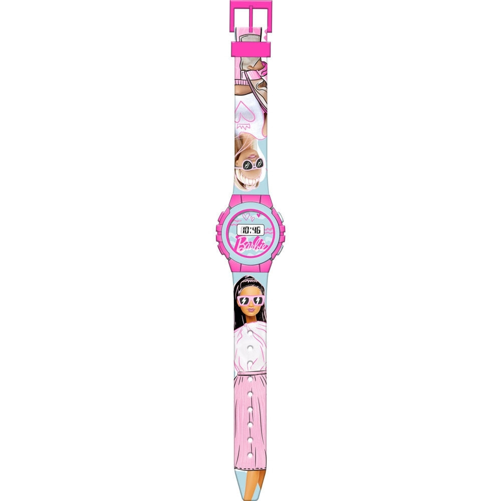 reloj digital barbie