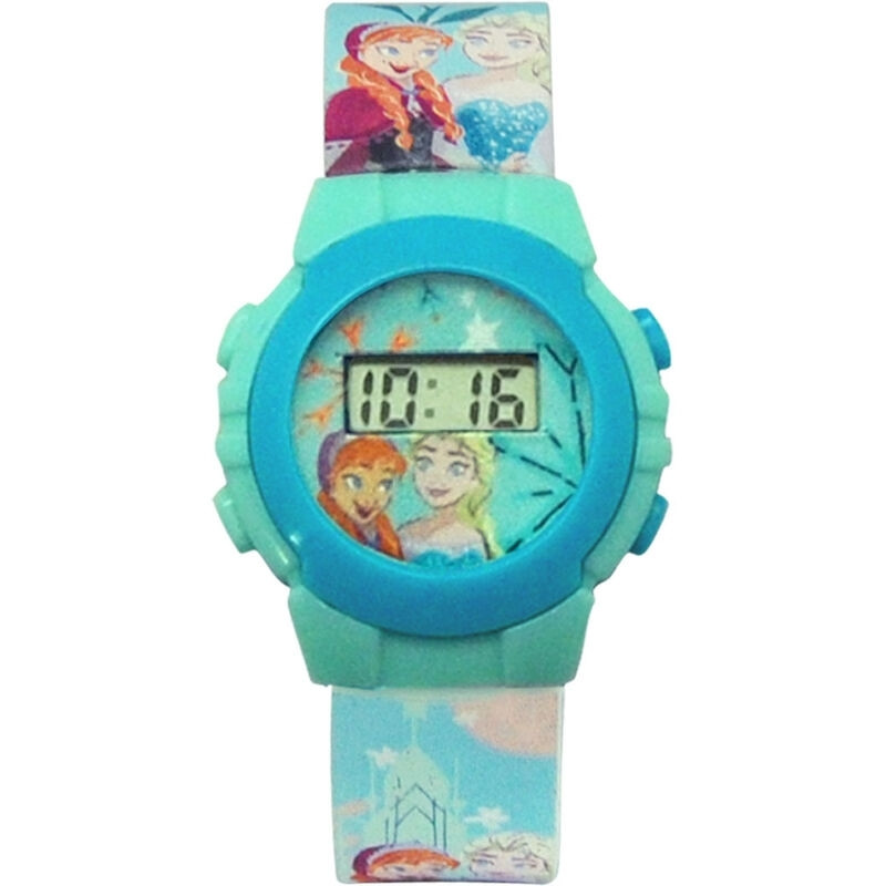 Reloj digital congelado de Disney.
