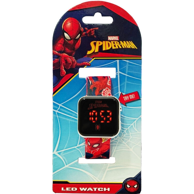 Reloj led Marvel Spiderman