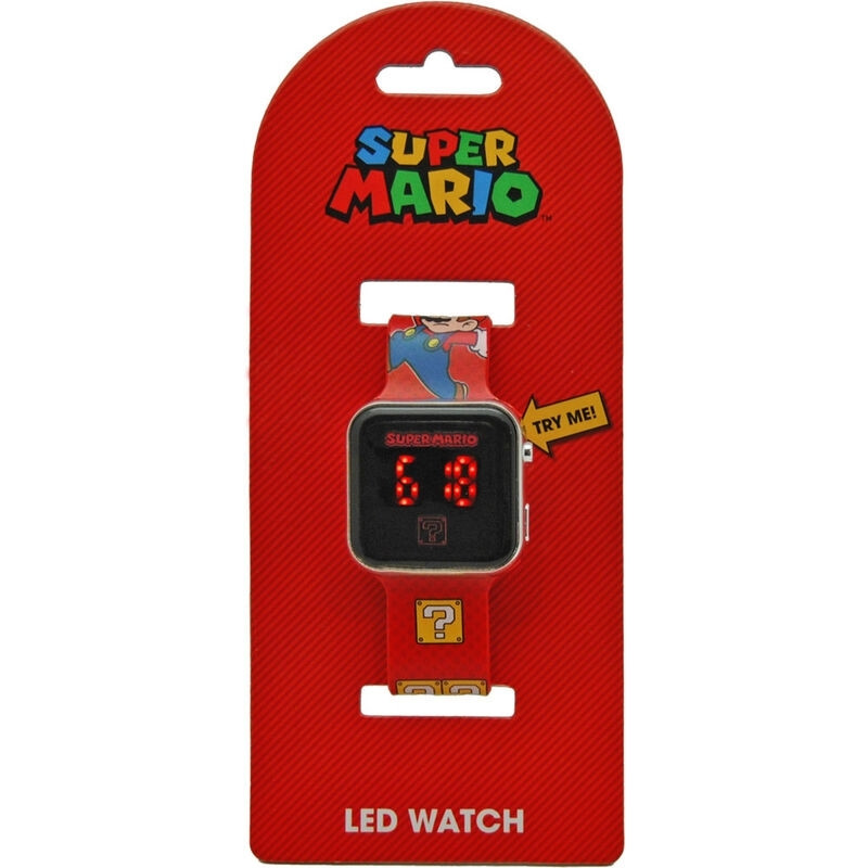 reloj led super mario bros