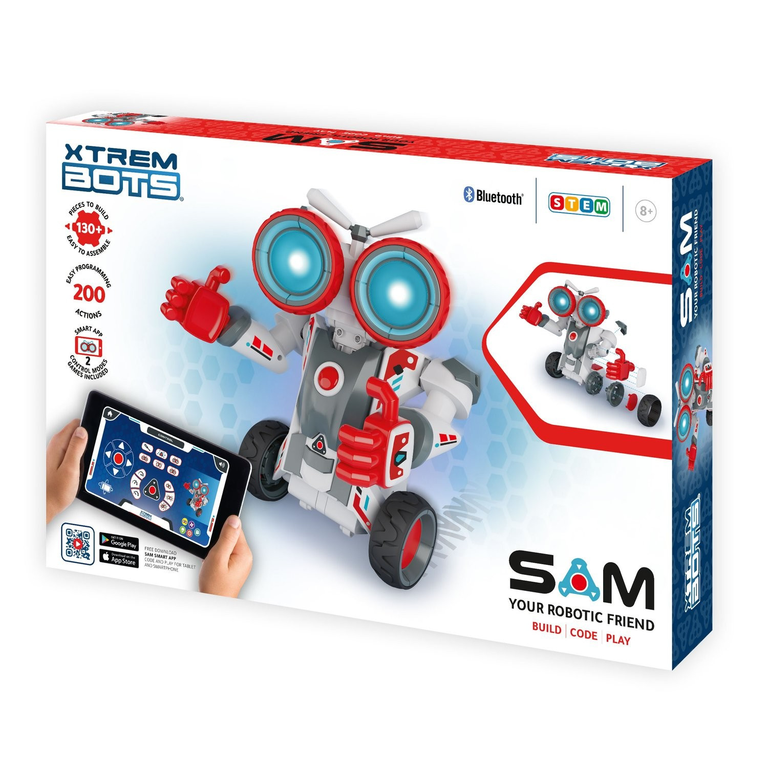 Robot interactivo con control de voz y funciones programables