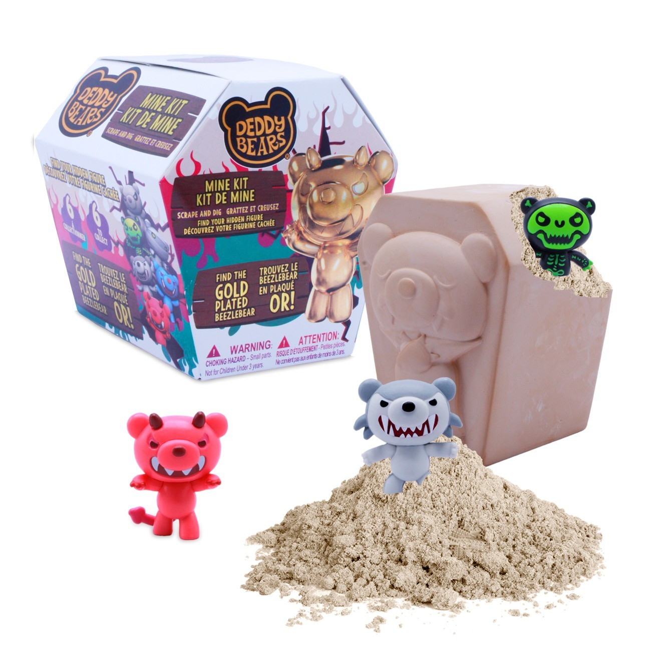Grabset mit Deddybär-Figur