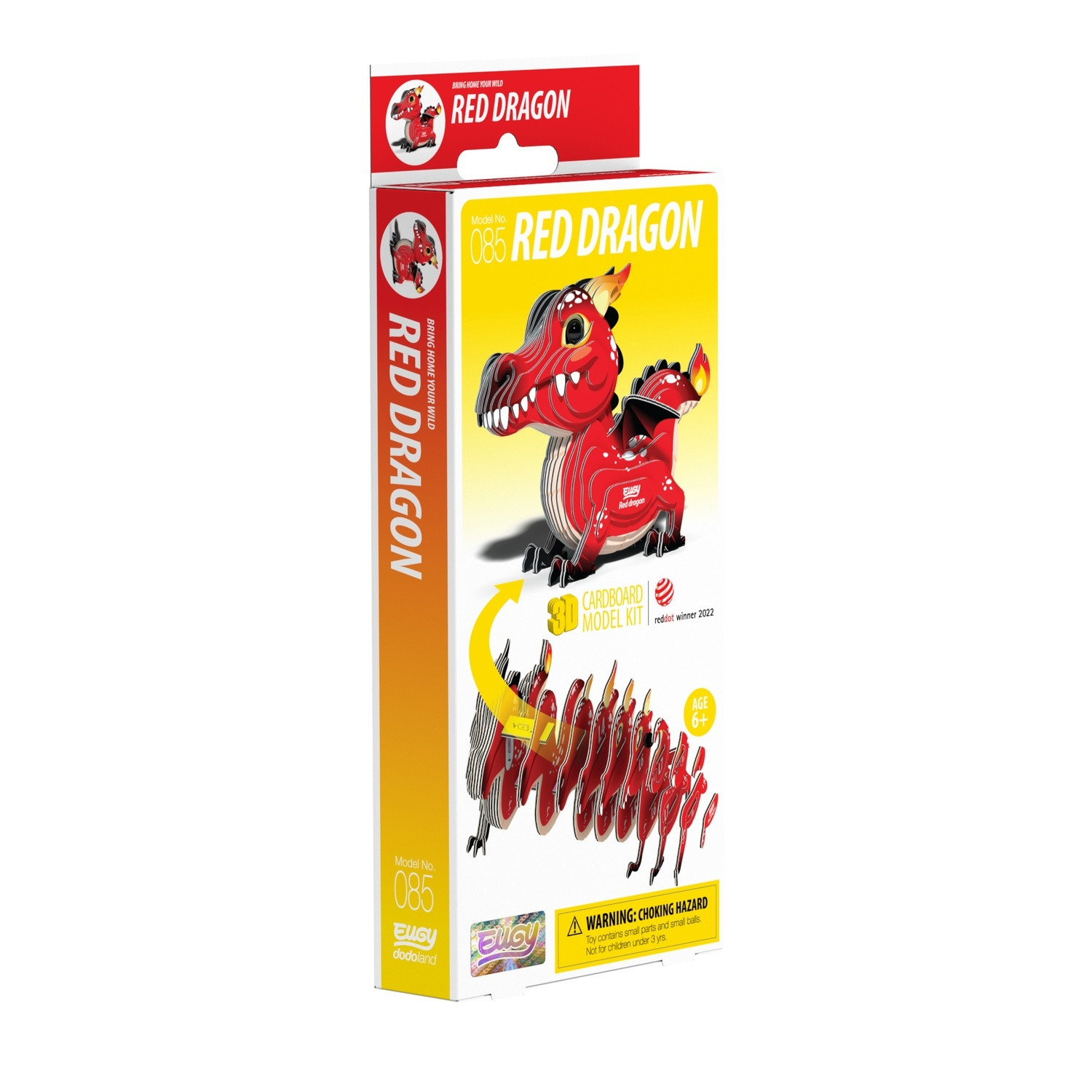3D-kartonnen modelbouwset - Rode Draak-assemblage