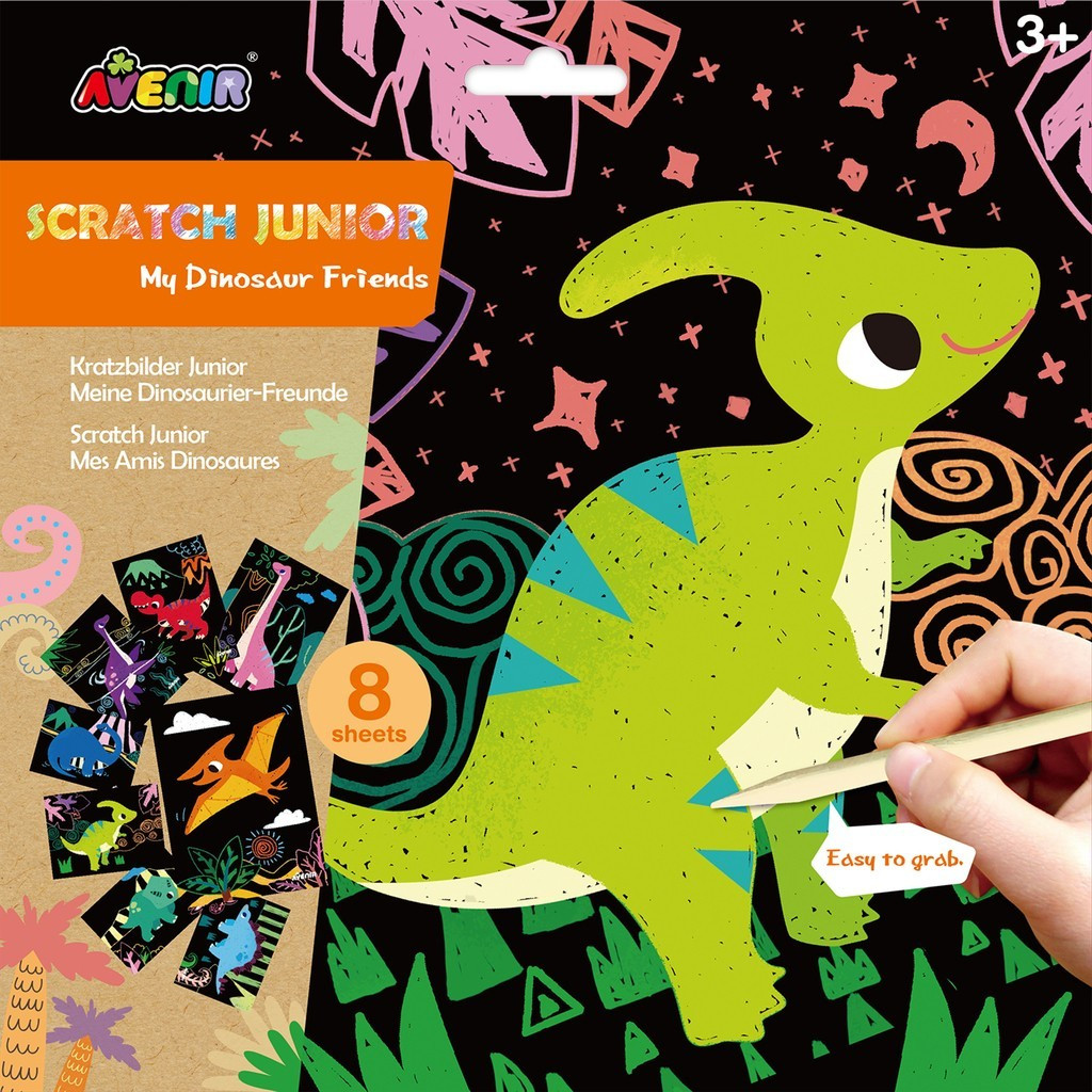 Set Scratch Junior a tema dinosauri per bambini