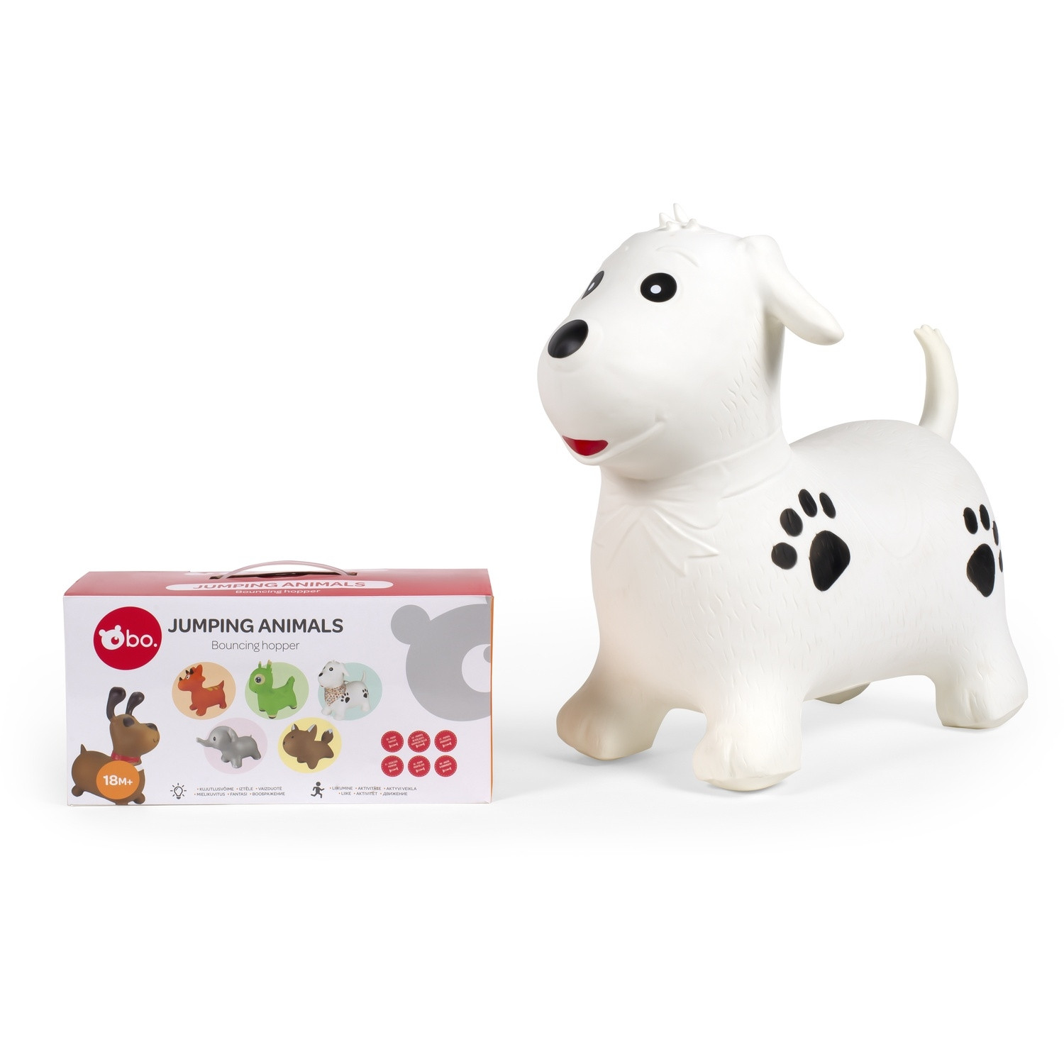 Springend dierenspeelgoed - Dalmatiërontwerp, interactief spelen