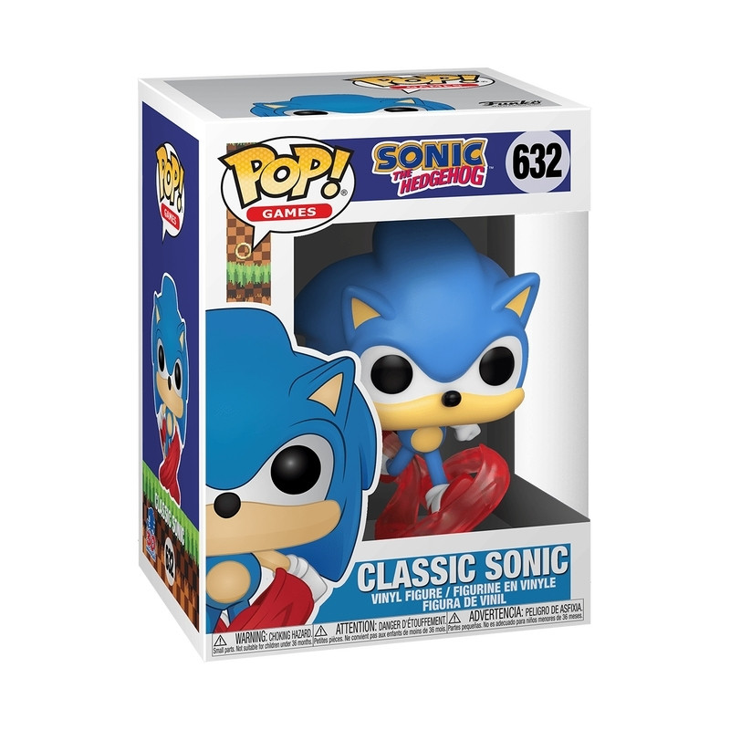 Boneco de vinil do Sonic - Funko Pop colecionável, 10 cm (4 polegadas)