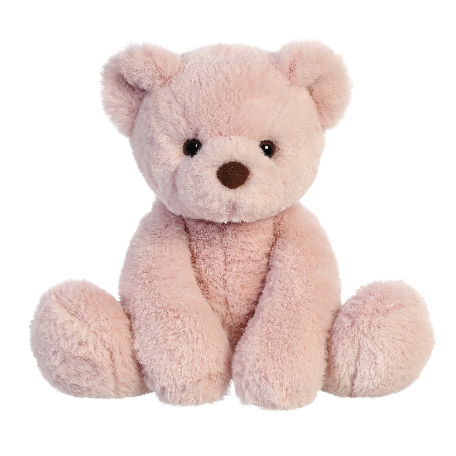 Stofroze knuffelbeer, 30 cm groot