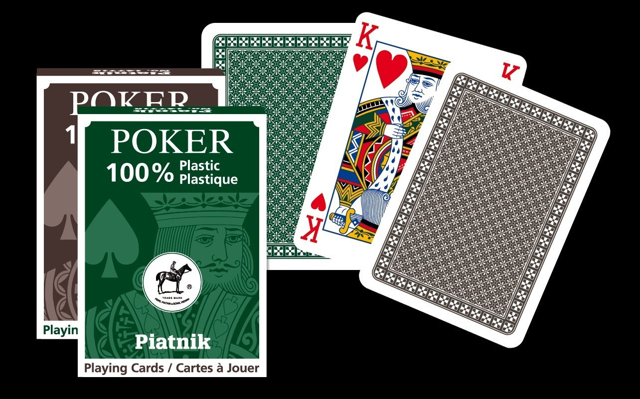 Carte da gioco da poker, 100% plastica, resistenti e impermeabili