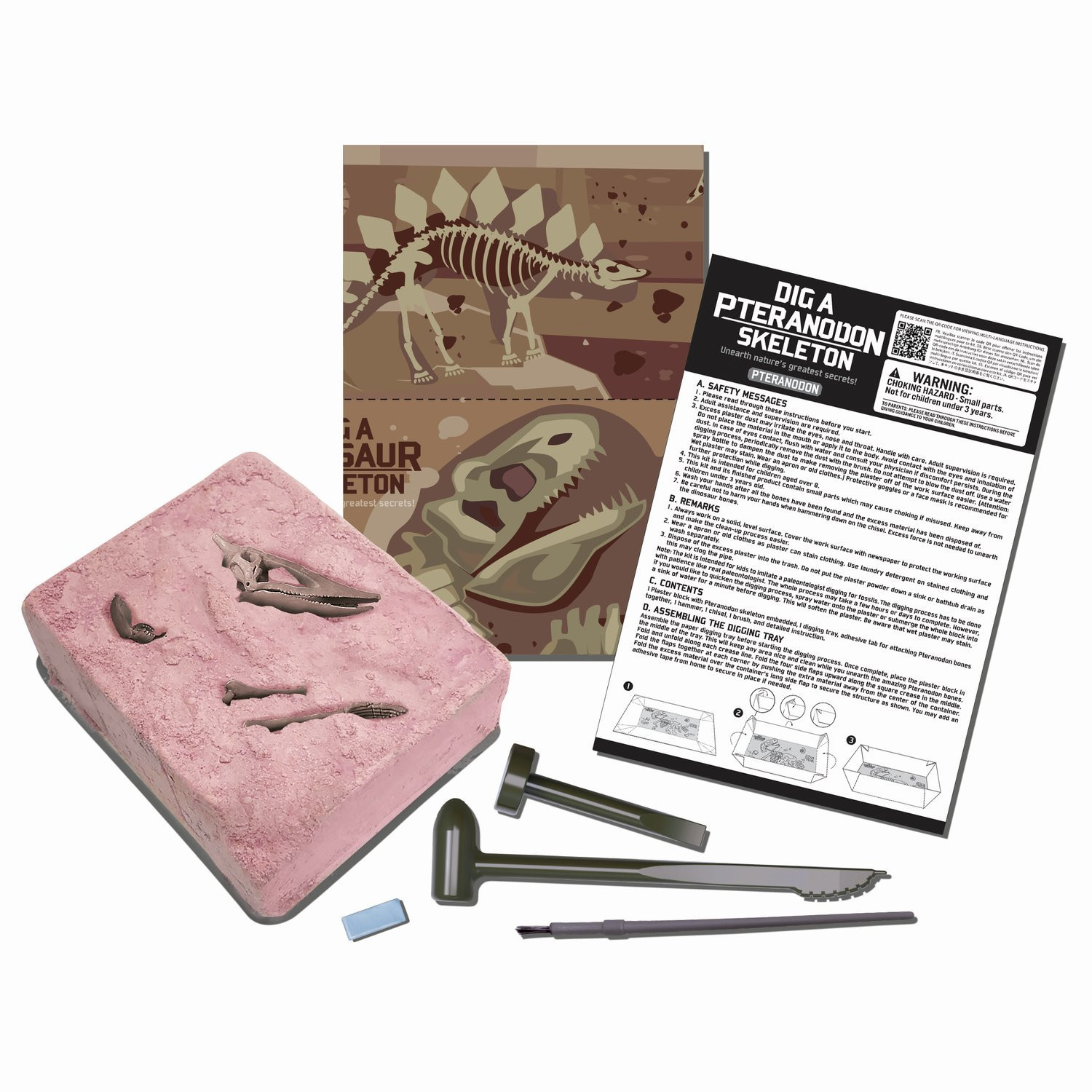 4M remeselná súprava "Dig A Pteranodon Skeleton"
