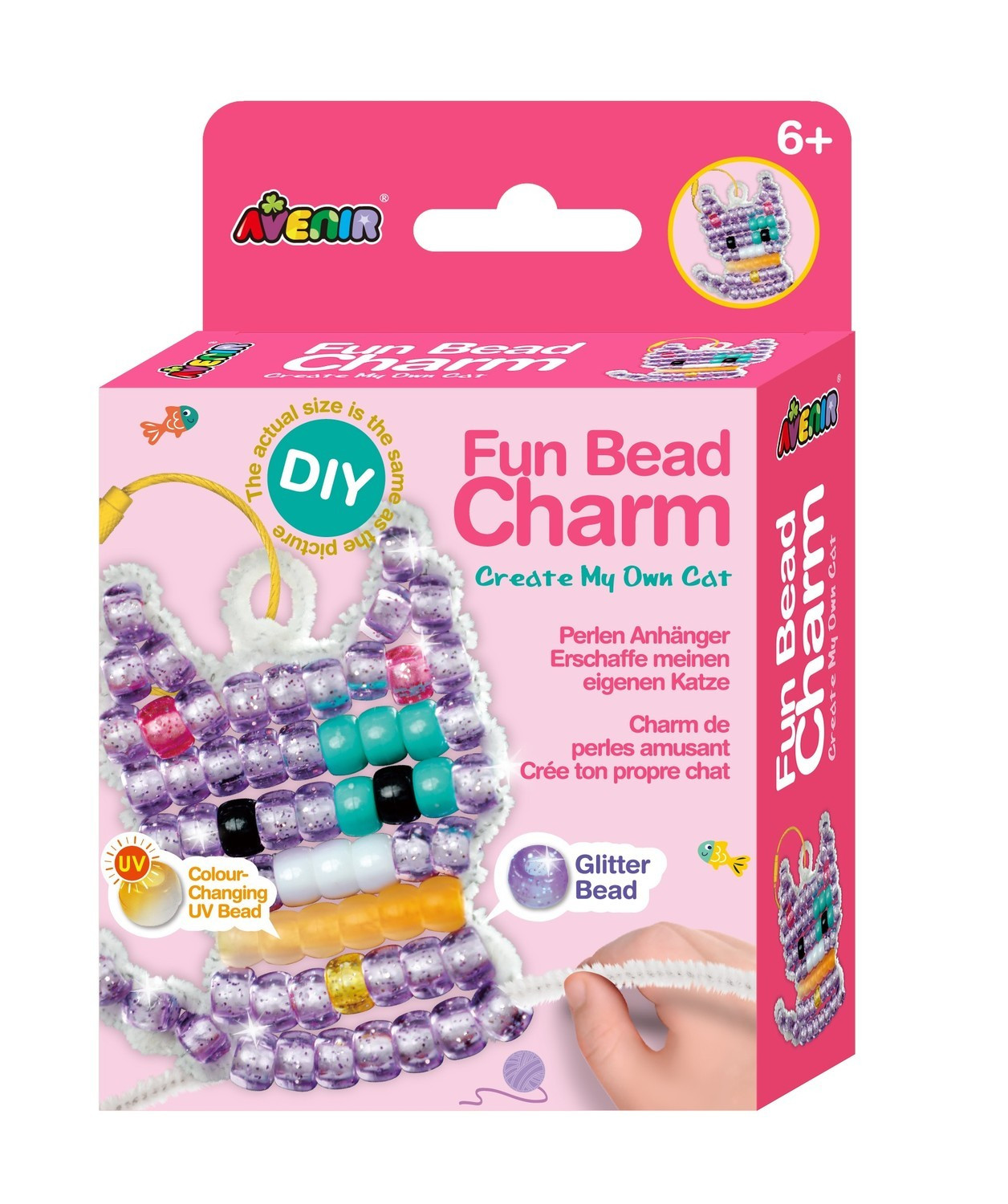 Avenir Fun Bead Charm Maak mijn eigen kat