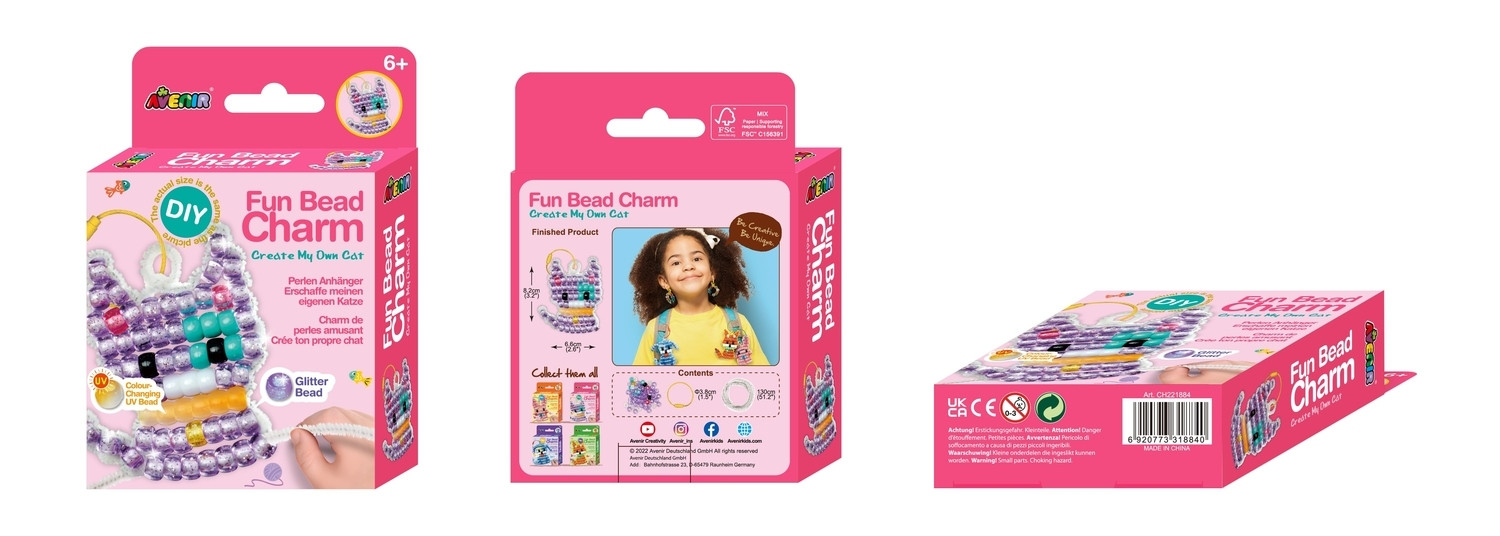 Avenir Fun Bead Charm Maak mijn eigen kat
