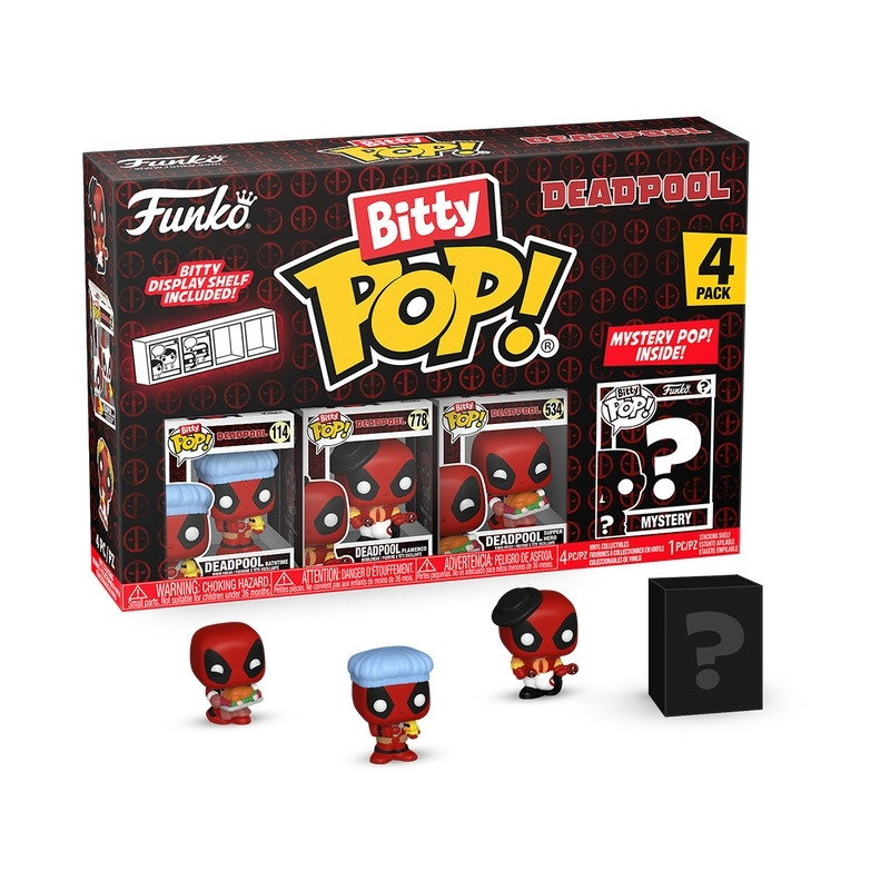 Funko Bitty Pop! Pacote com várias figuras: Marvel - Deadpool